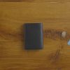 large, vertical, zipped wallet with 2 gussets in grained leather - Image 4