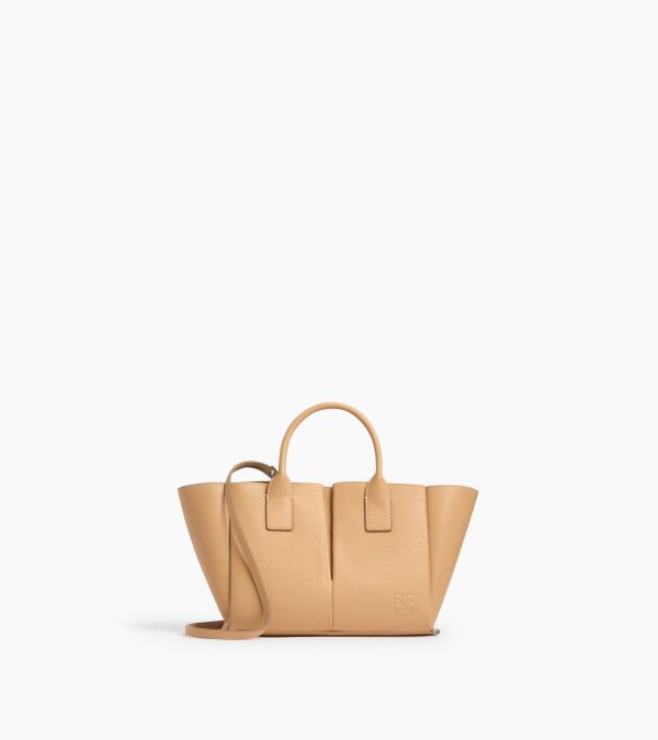 Small Elena handbag in pebbled leather - Image 5