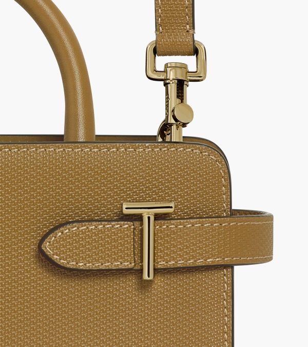 Emilie small handbag in signature T leather - Image 2