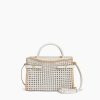 Emie medium handbag in braided smooth leather