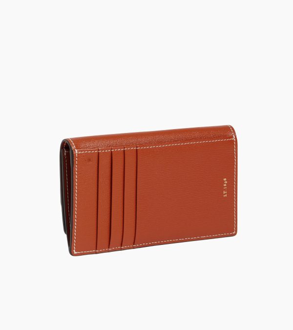 Naya flap card case in cork effect leather - Image 3